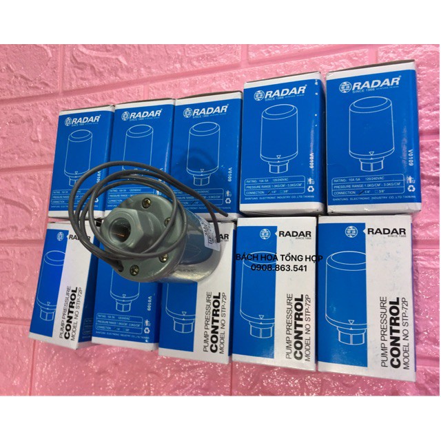 Rơ le máy bơm tăng áp Radar ren trong 12mm, 14mm và ren ngoài 21mm