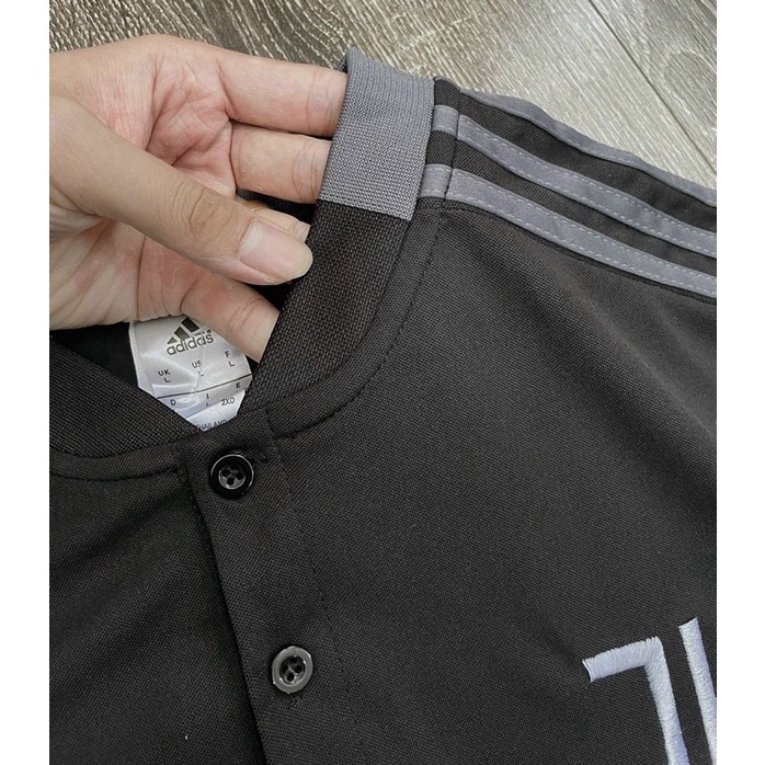 Bộ nam Juventus sọc viền ghi-HBNA18