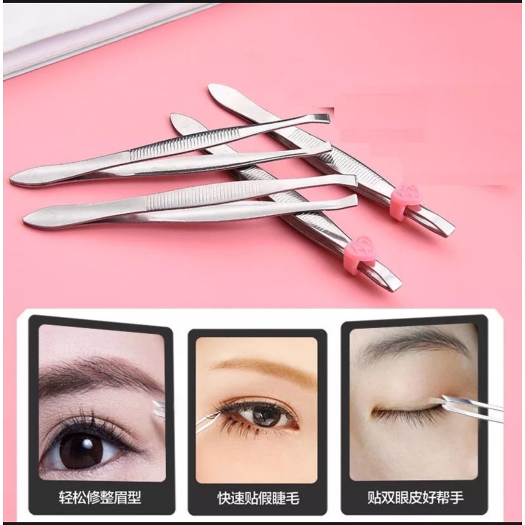 Nhíp nhổ lông mày gắp mi, nhổ lông bằng thép không gỉ