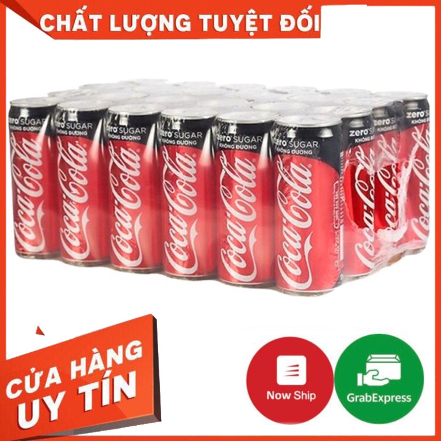 Th ng 24 Lon N c Ng t C Ga Coca Cola Zero 320ml Kh ng ng Kh ng Calories Zero Sugar 