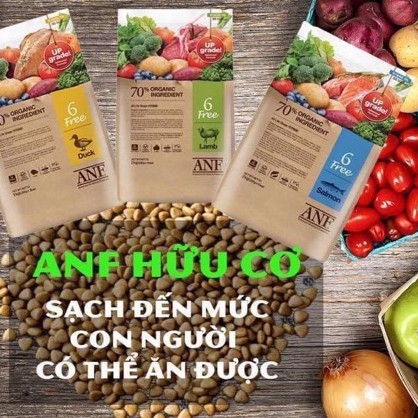 [2kg] ANF Dog 6Free Thức ăn hạt hữu cơ cho chó