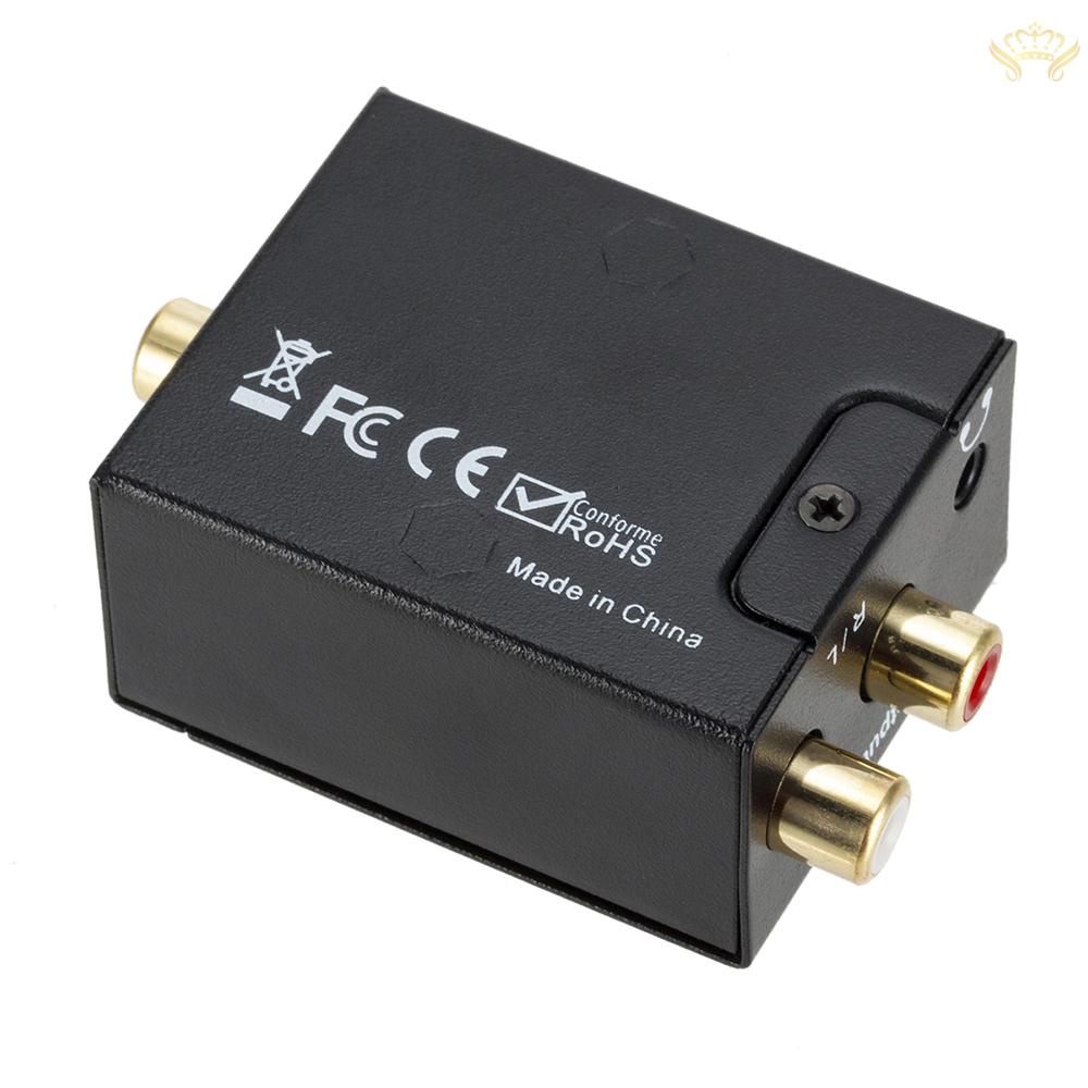 New  3.5mm Digital to Analog Audio Converter Optical Fiber Coaxial Signal to Analog Audio Adapter