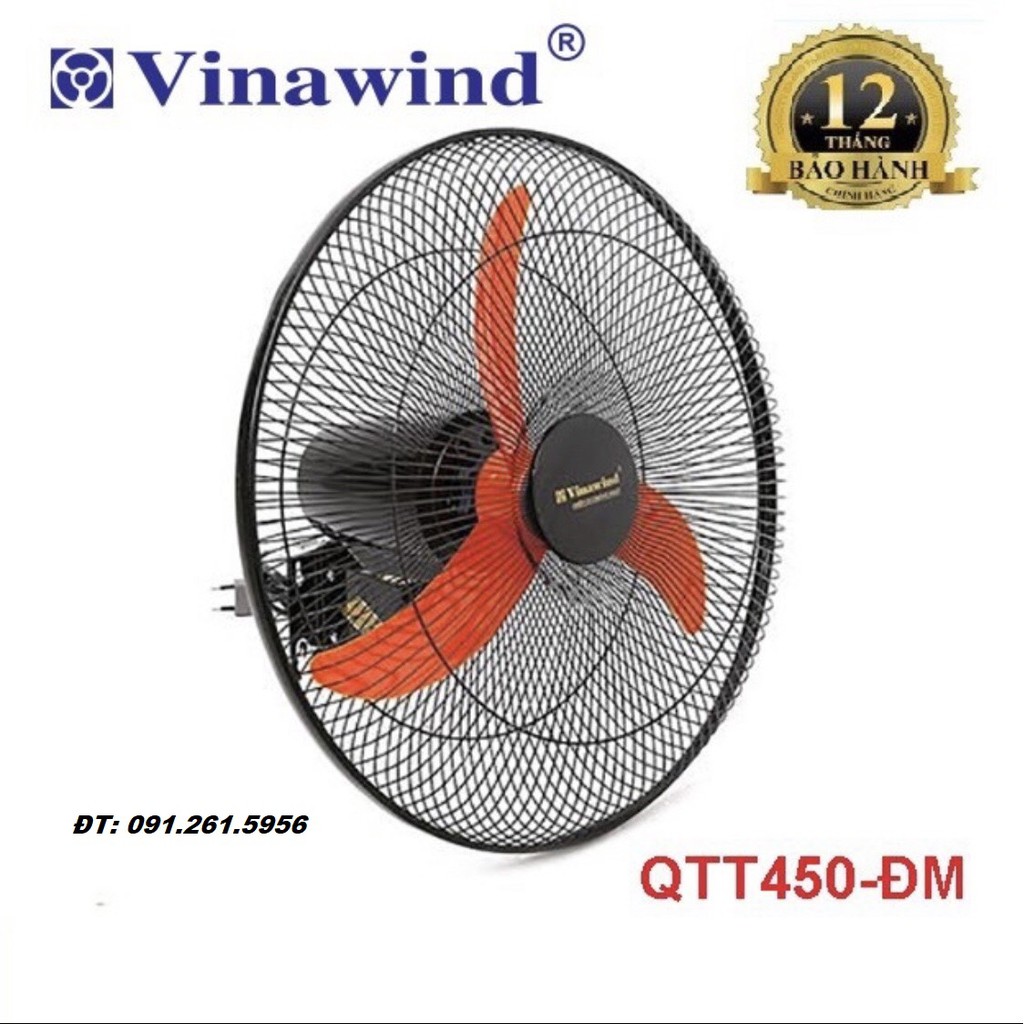 [CHÍNH HÃNG] Quạt treo tường điện cơ VINAWIND cánh công nghiệp 450