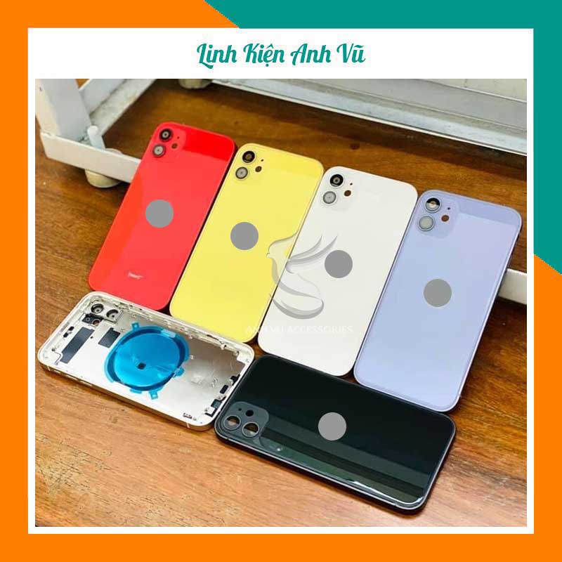 Vỏ độ 11 lên 12 viền vuông tặng kèm bộ nút và khay sim