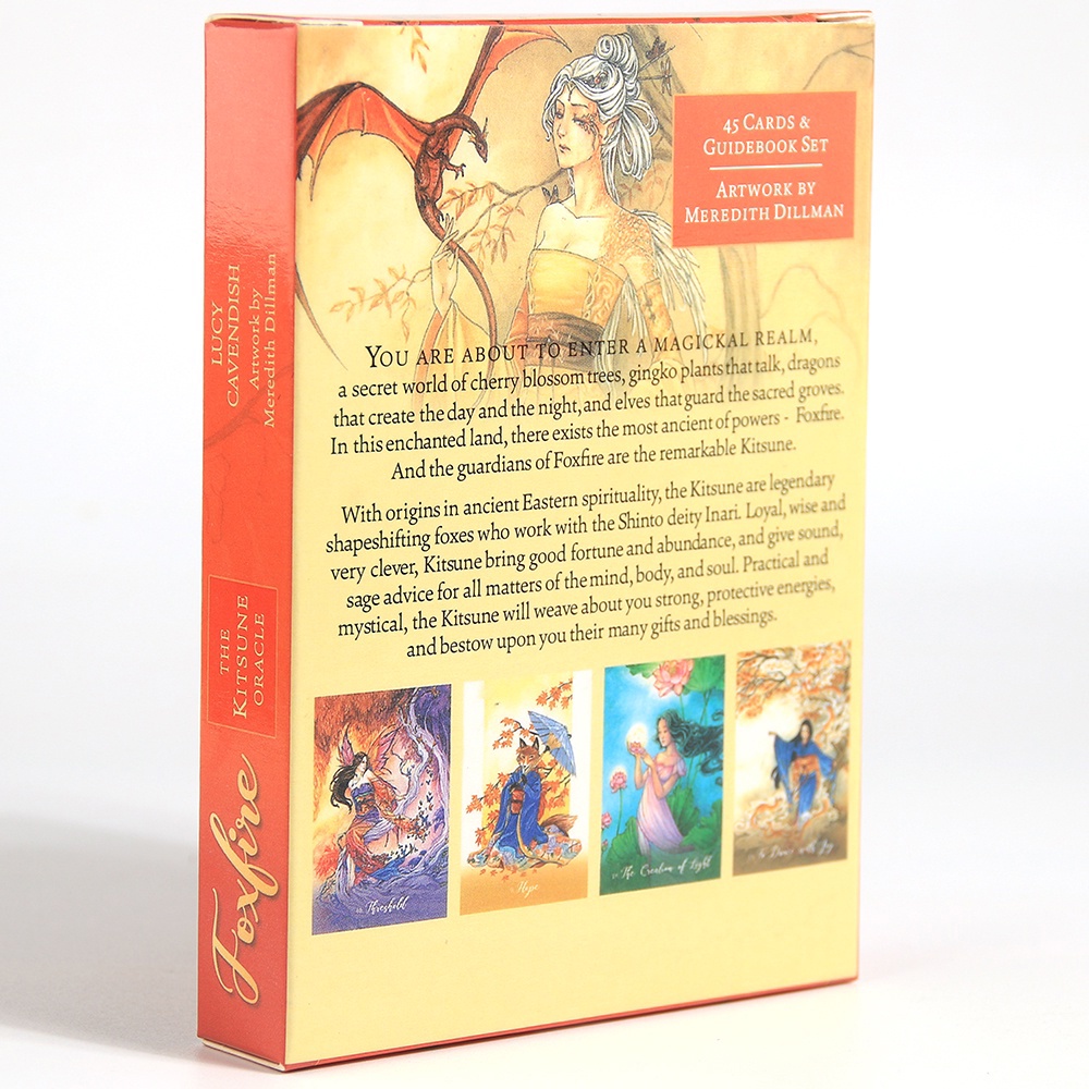 Bài Fox Fire The Kitsune Oracle 45 Lá Bài Tặng Đá Thanh Tẩy C234