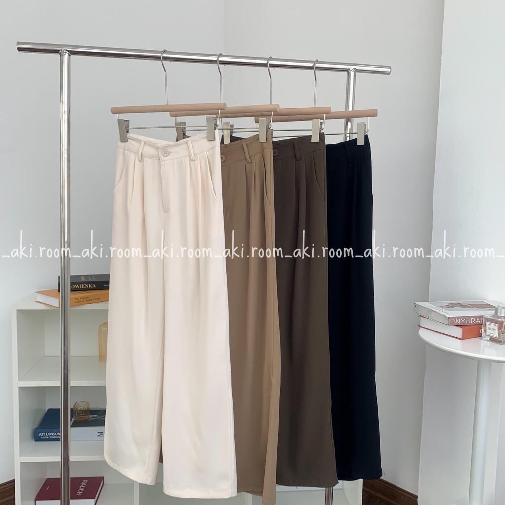 Quần suông trơn cạp phẳng 213-1