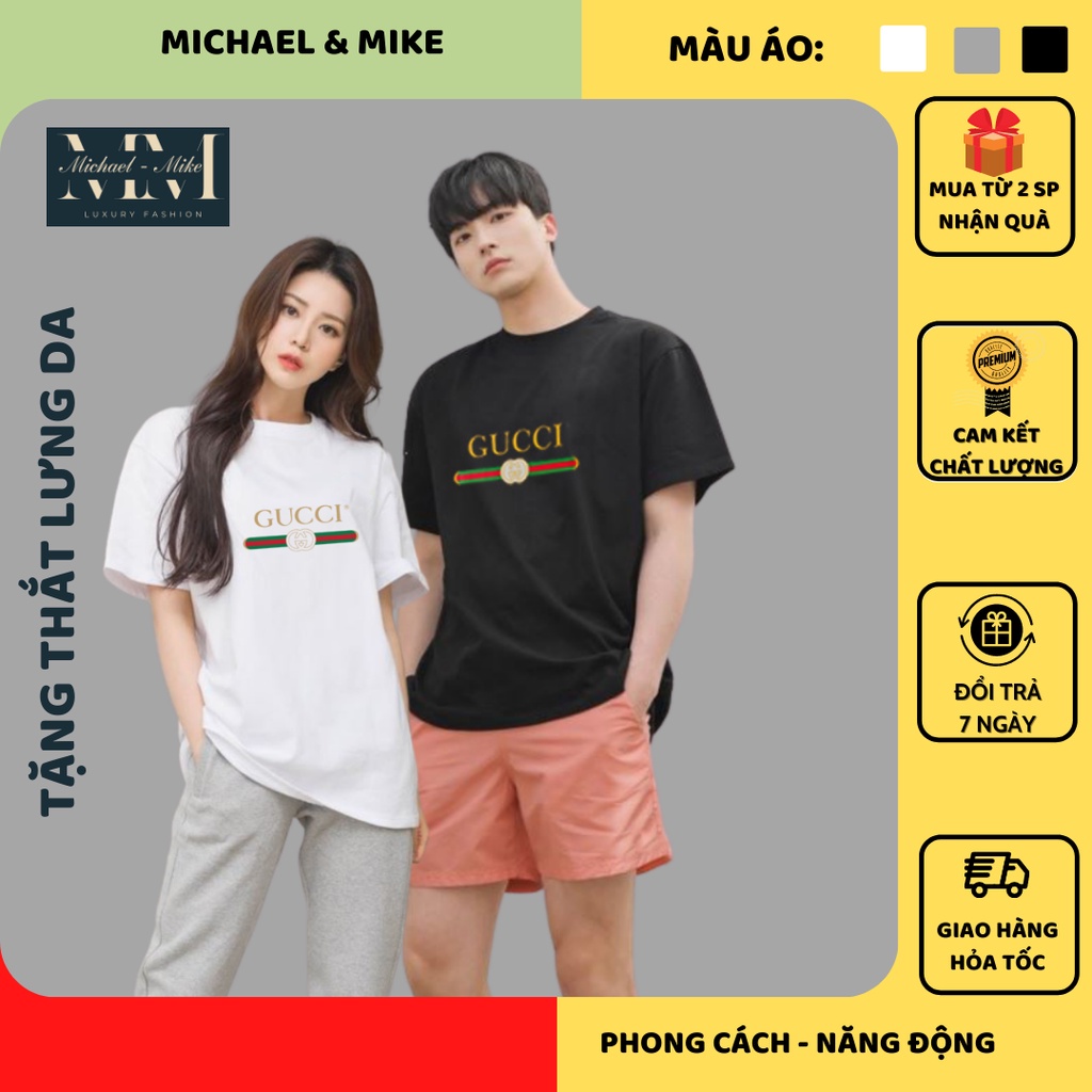Áo phông – Áo thun nam nữ 100% Cotton mát, mịn thời trang unisex phong cách Hàn Quốc in hình GC cực chất