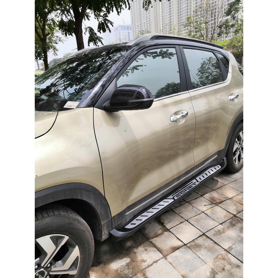 Nẹp Chân Kính, Viền Cong Kính Inox Kia Sonet 2021 2022 2023 Chất Liệu Inox Sáng Bóng, Trang trí viền kính cửa xe