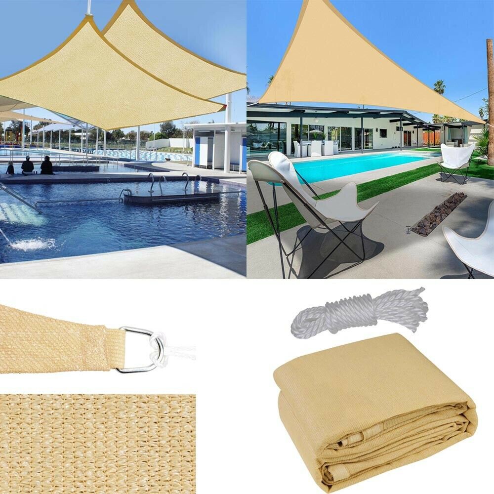Tấm Vải Che Nắng Hình Chữ Nhật 185GSM Có Thể Uốn Cong Dùng Cho Sân Vườn Ngoài Trời