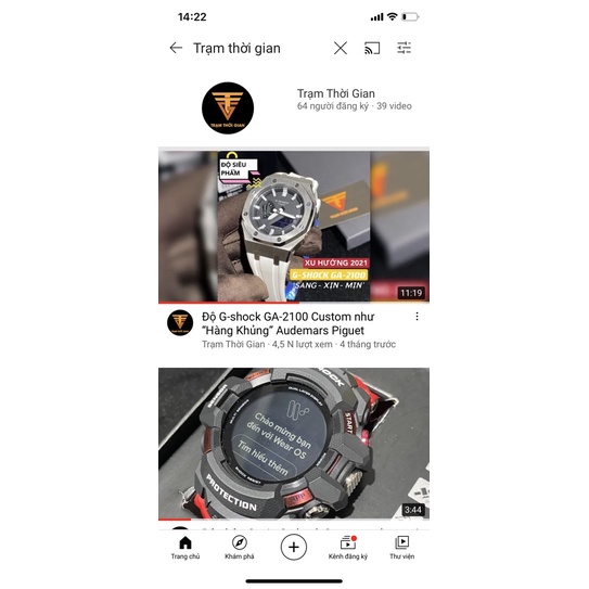 Đồng hồ nam Casio G-shock Smartwatch đầu tiên GSW-H1000-4A