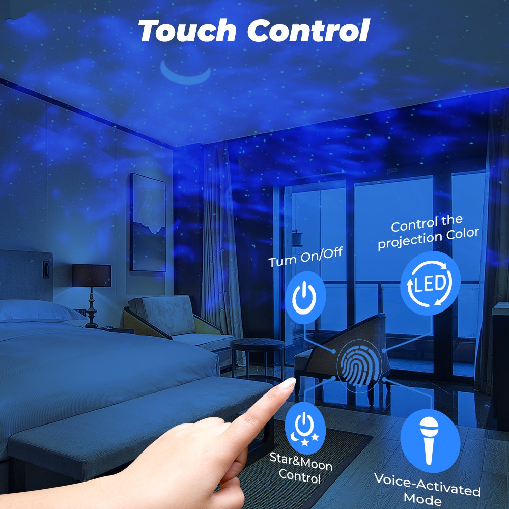 Đèn SMATRUL Kết Nối WiFi Thông Minh Chiếu Hình Sao Đêm Công Nghệ Tuya Sử Dụng App Smart Life Phù Hợp Với Alexa Google