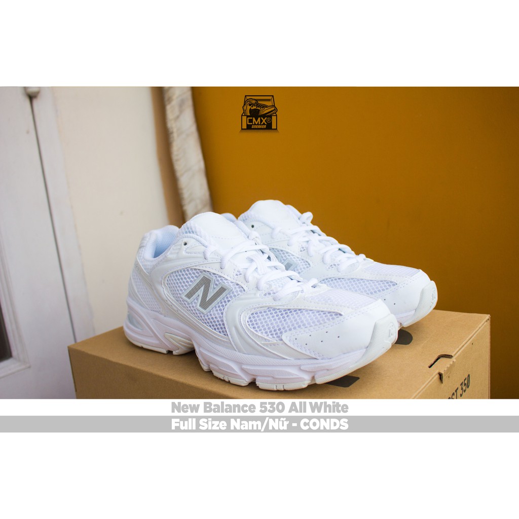 [ HÀNG CHÍNH HÃNG ] Giày New Balance 530 All White ( MR530FW1 ) - REAL AUTHETIC 100%