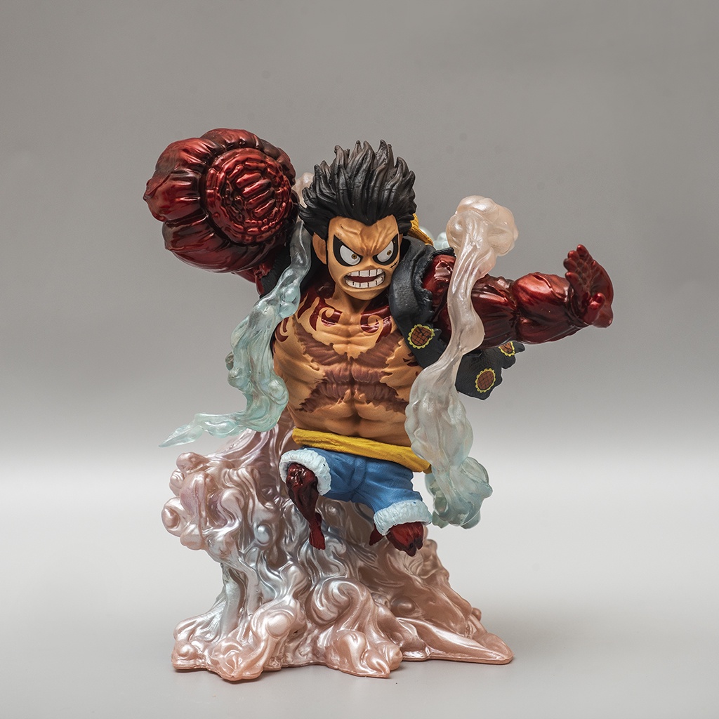 Mô hình One Piece Luffy Gear 4 Bounce Man cao 15cm, mô hình One Piece Figure Luffy băng Mũ Rơm Haki Shop