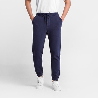 Quần jogger thun nỉ cao cấp màu xanh navy