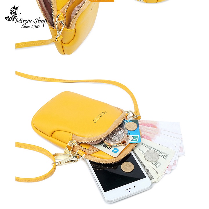 Túi Xách Đeo Chéo Nữ, Túi Đựng Điện Thoại Nhỏ Gọn, Đi Chợ, Đi Chơi Đều Xinh TD32