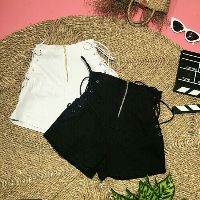QUẦN SHORT LƯNG CAO ĐAN DÂY