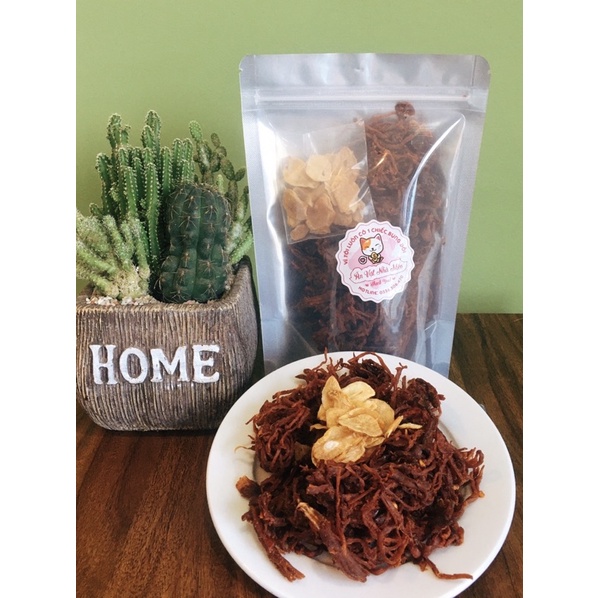 500g Khô heo cháy tỏi  HÀNG XUẤT KHẨU thơm bơ, không bột
