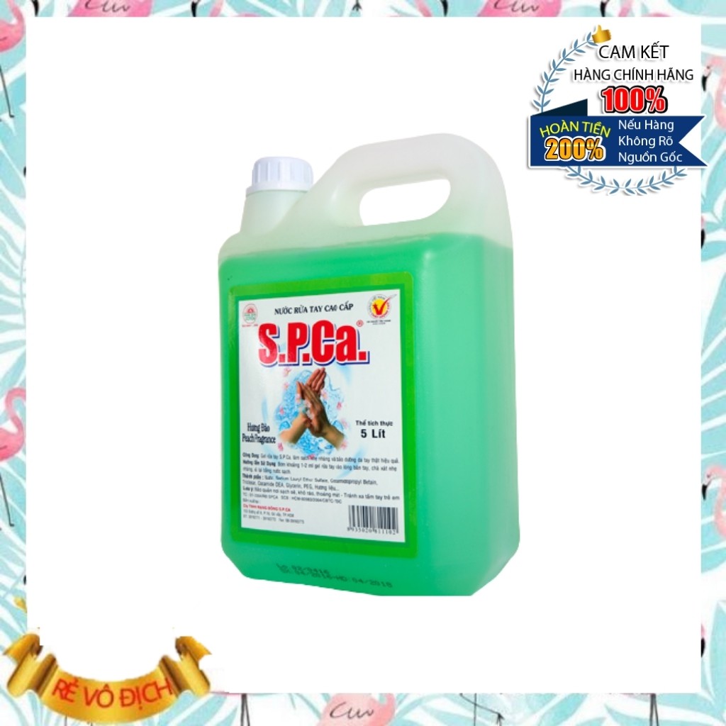 Nước Rửa Tay SPCA Can 5 Lít Bảo Vệ Da Tay