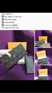 Combo Son môi cam Đất +ví lv