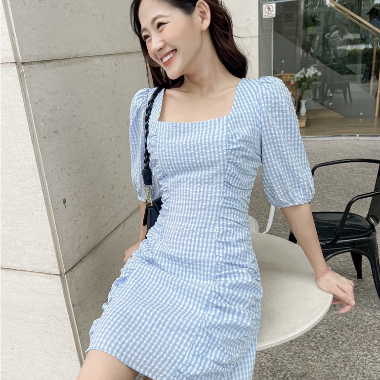 Đầm NANI - Đầm tay lửng cổ vuông