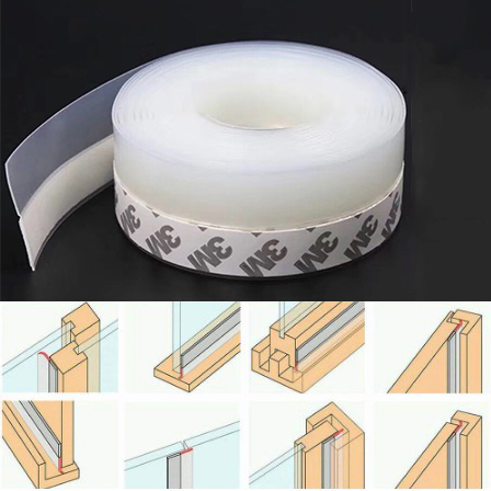 Miếng silicon dán mép cửa chống va chạm tiện lợi 25mm chất lượng cao