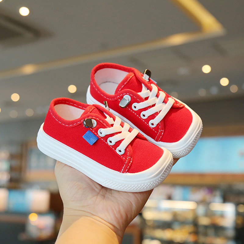 Giày Thể Thao Vải Canvas Dễ Thương Phong Cách Hàn Quốc Cho Bé