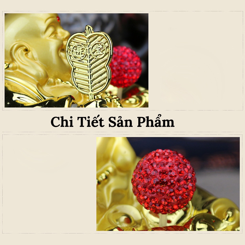 Tượng Phật Di Lặc Để Ô Tô Năng Lượng Mặt Trời - TẶNG KÈM Đế Chống Trượt + Nước Hoa CARZONE.TOP