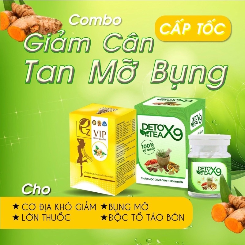 GIẢM CÂN EZ VIP. mua 1 hộp EZ tặng 20 viên Detox