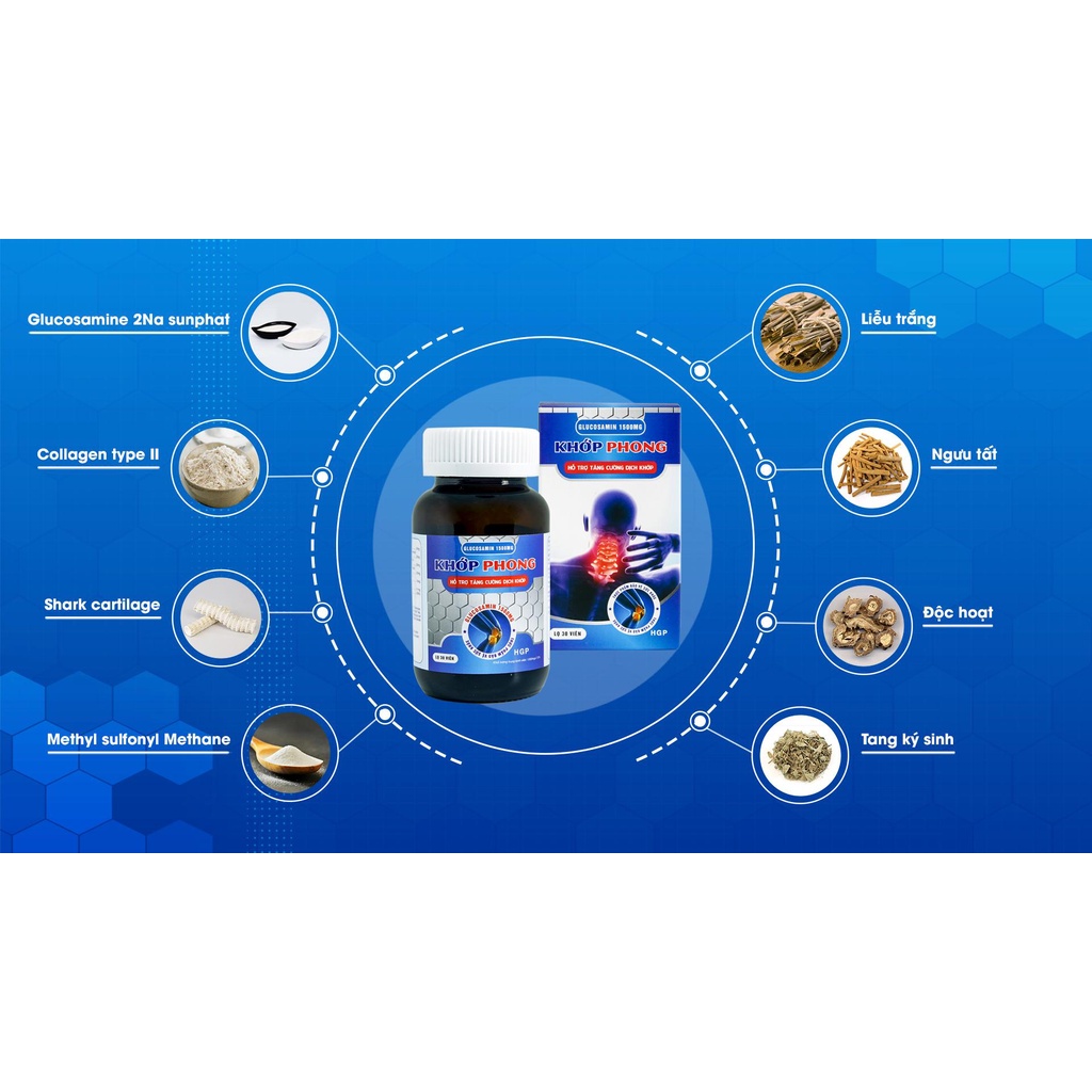 Viên xương khớp KHỚP PHONG - Hỗ trợ tăng cường dịch khớp