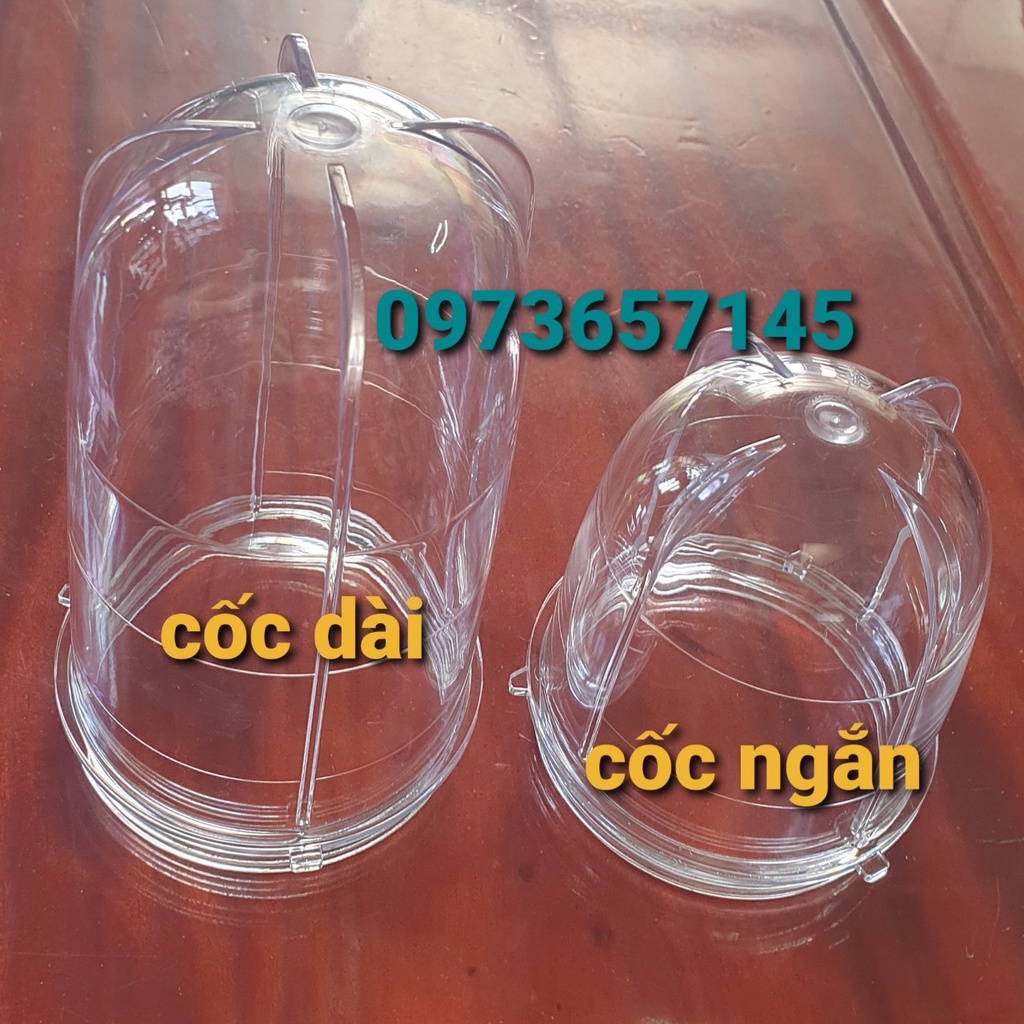 Cốc có đế - Ca xay ngắn dài máy xay đa năng