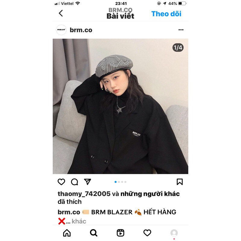 blazer đen
