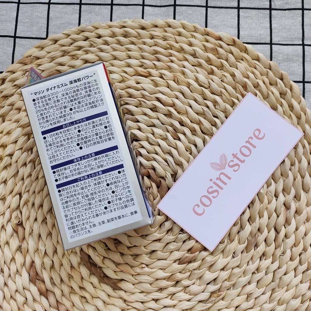 Viên Uống Dầu Gan Cá Mập Squalene Orihiro 360 viên hỗ trợ sức khỏe xương khớp của Nhật Cosin Store