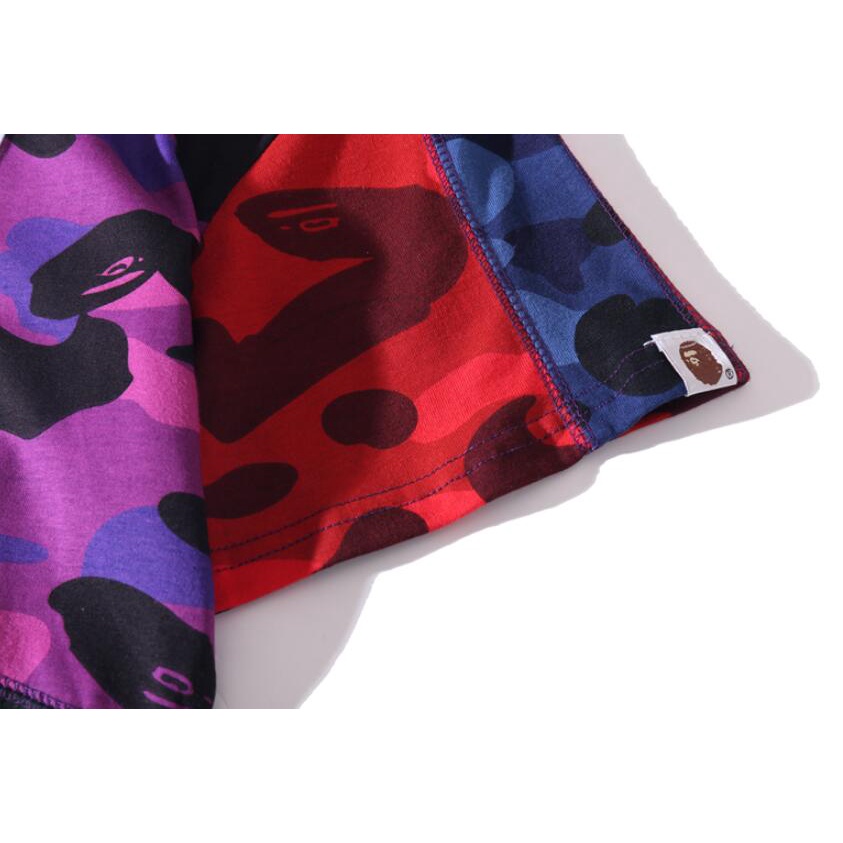 Bape Áo Thun cotton Tay Ngắn In Họa Tiết Thời Trang Cho Nam Nữ