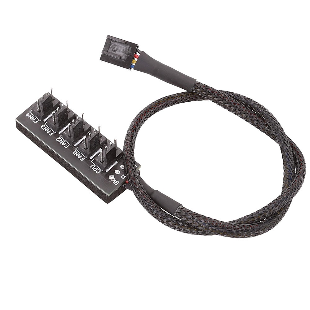 1x 40cm 1 Đến 5 4-Pin PWM Quạt Làm Mát CPU PC
