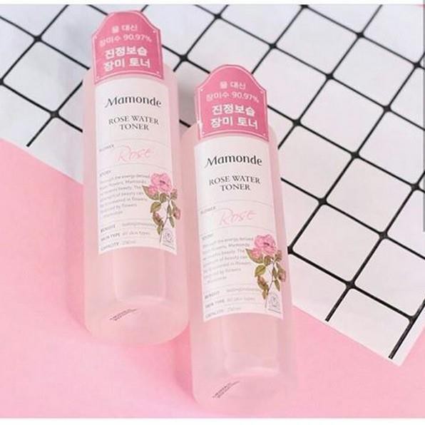 [ GIÁ SỈ 200K ] Nước Hoa Hồng Mamonde Rose Water Toner 250ml Hàn Quốc