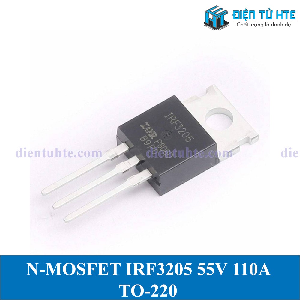 Mosfet công suất kênh N, N-MOSFET IRF3205 IRF3205PBF 55V 110A TO-220AB [HTE Quy Nhơn CN2]