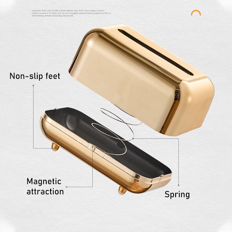 ONLY HOUSE Hộp Đựng Khăn Giấy Để Bàn Phong Cách Châu Âu Cổ Điển Sáng Tạo