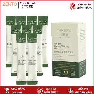  Mặt nạ ngủ thạch Collagen YANJIAYI giúp nâng cơ mặt bổ sung collagen lẻ 1 gói