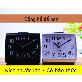 ĐỒNG HỒ ĐỂ BÀN -  mẫu đơn giản, dễ nhìn, có báo thức