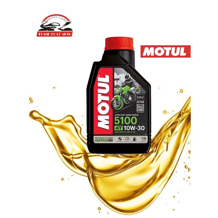 Nhớt Motul 5100 4T 10W30 cho xe côn tay, xe số cao cấp