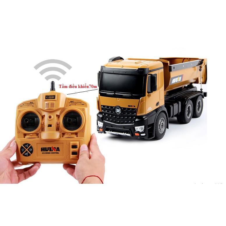 Xe tải ben Huina573 nhâng ben tới 5kg