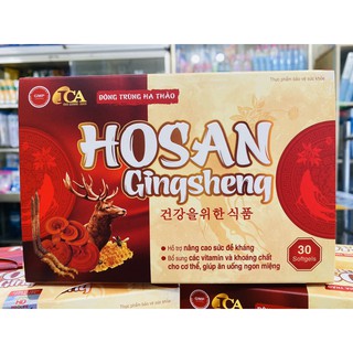 - viên sâm đông trùng hạ thảo -hosan gingsheng- giúp ăn ngon, tăng đề kháng.