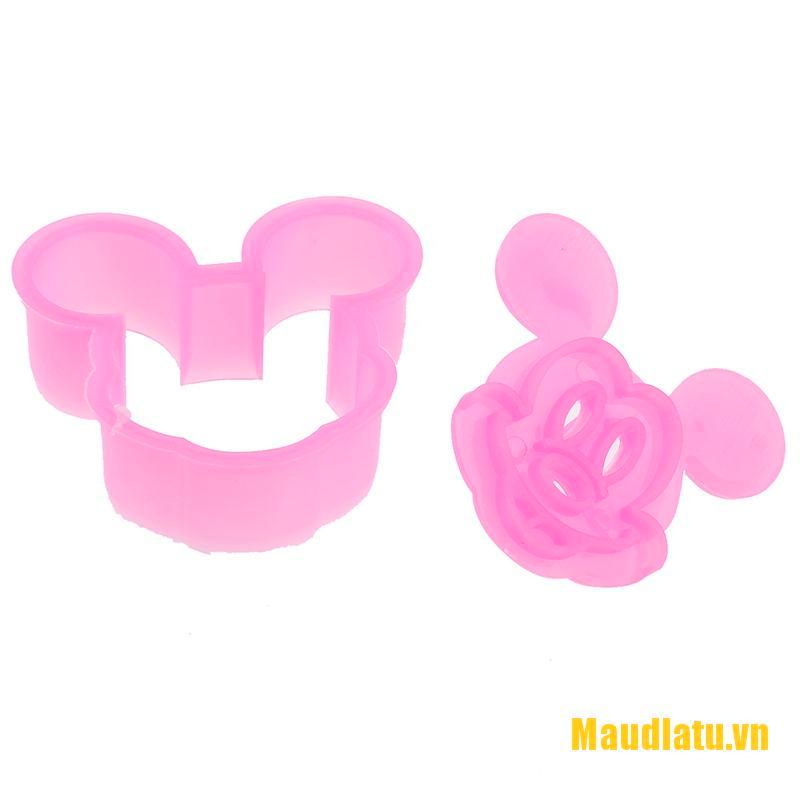 2 Khuôn Cắt Bánh Quy Hình Chuột Mickey / Minnie 3d