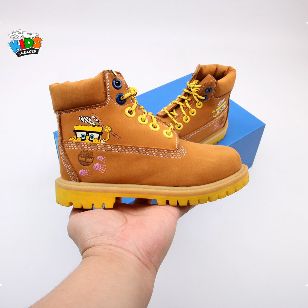 Giày trẻ em Timber SpongeBob chống thấm nước size: 27-34