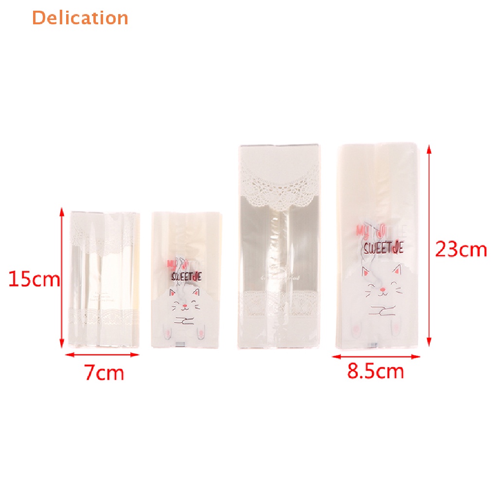 Set 50 Túi Nhựa Trong Suốt Đựng Bánh Kẹo DIY