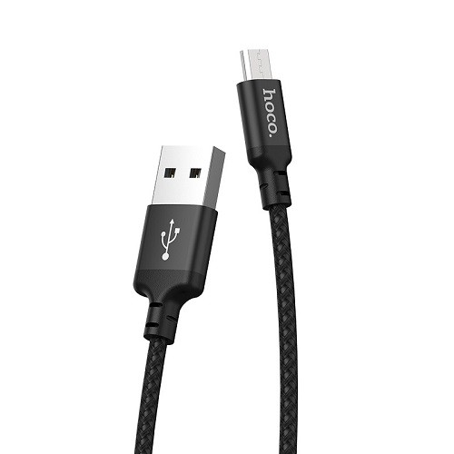 Cáp Sạc nhanh Hoco Micro USB X-14 dài 1m Siêu Bền 2 Đầu Cáp Được Bọc Nhôm Nguyên Khối Theo Công Nghệ Chuẩn