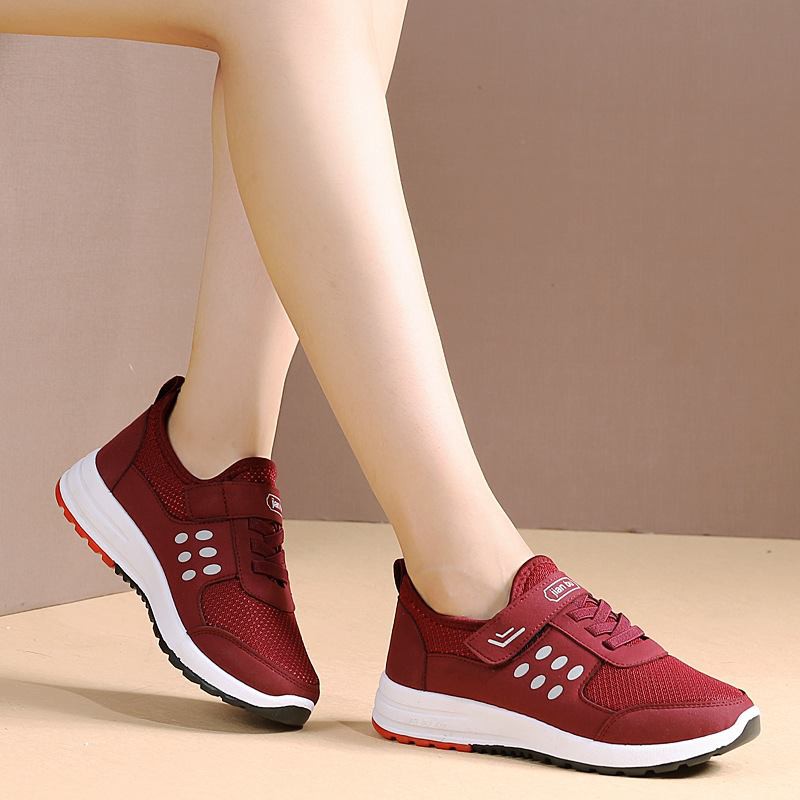 Giày thể thao nữ quai dán đế cao su siêu nhẹ - giày sneaker - Vincent shop