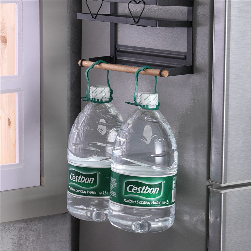 Kệ để đồ đa năng gắn tủ lạnh (Có hút nam châm hút không cần khoan) tiện lợi Vkit KGV09