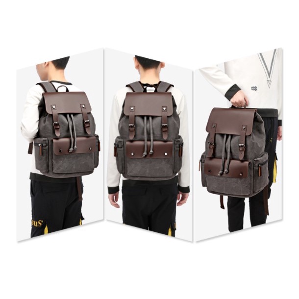 Balo Nam vải Canvas phong cách cao cấp 2021