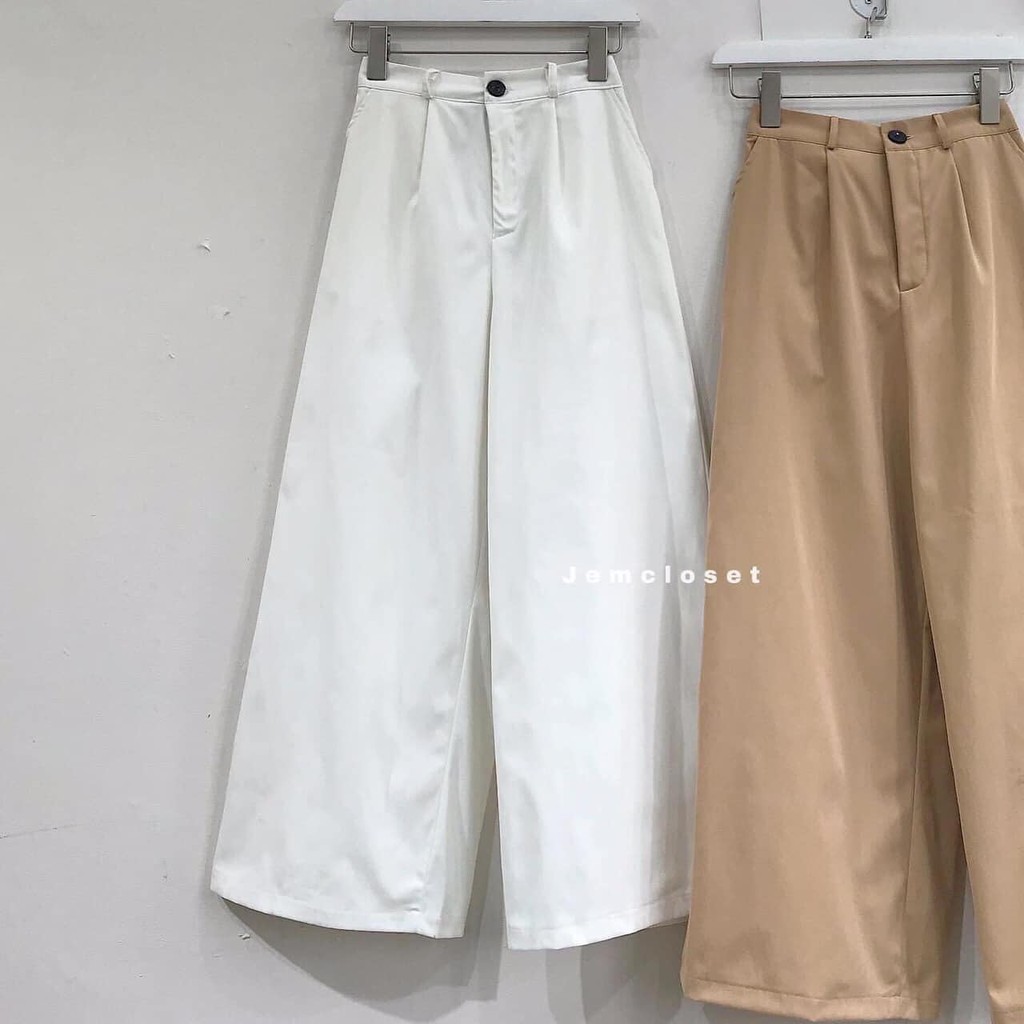 Quần suông lưng cao tôn dáng phối cùng sơ mi, croptop, áo thun đều xinh phong cách trẻ trung năng động